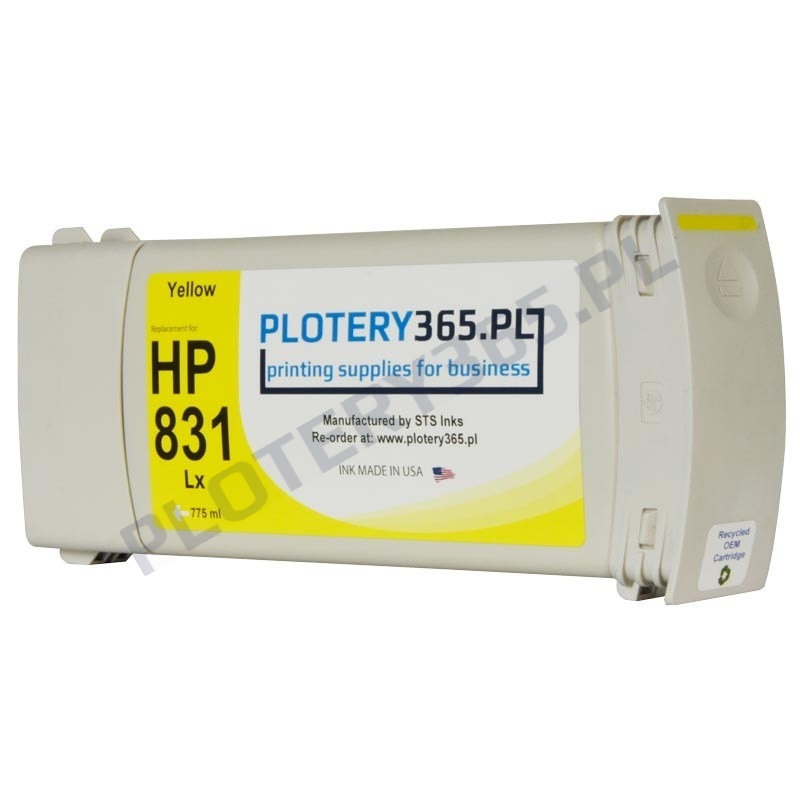 Atrament STS do ploterów HP831 Latex Yellow