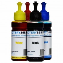 Water-based Dye Ink for HP DeskJet printers / OfficeJet 100ml Cyan
