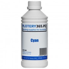 Atrament barwnikowy / Dye do ploterów z głowicami Epson DX5 1 litr Cyan