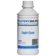 Atrament barwnikowy / Dye do ploterów z głowicami Epson DX5 1 litr Light Cyan
