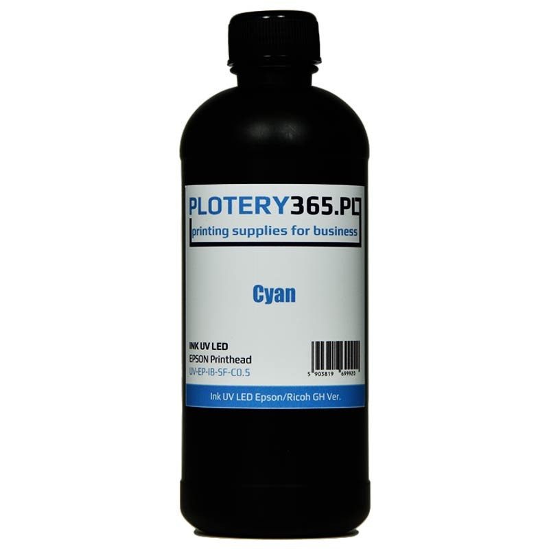 UV Ink for UV LED Printers 500ml UV Ink EPSON and RICOH heads Cyan